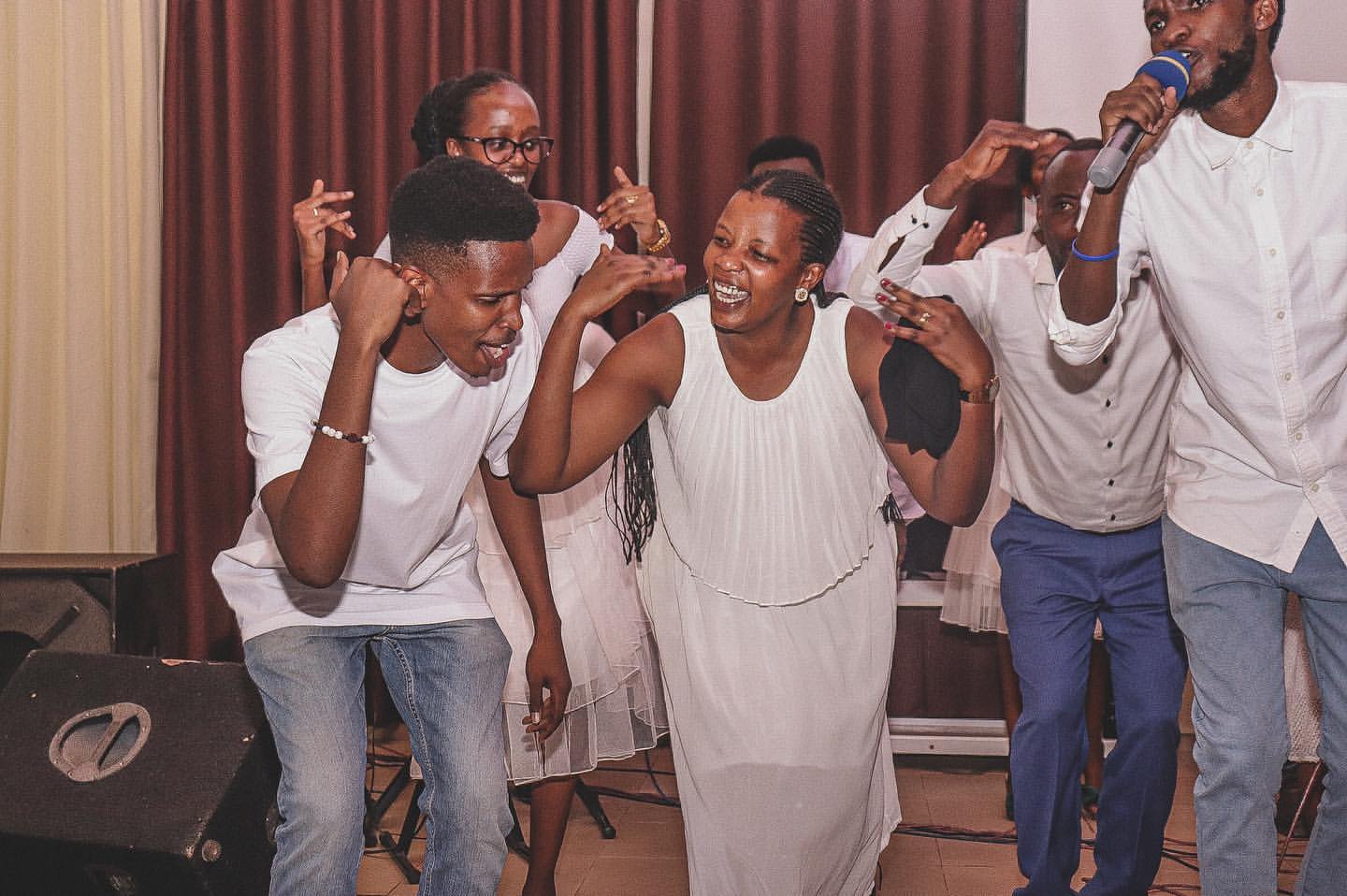 Sunday service at Revival Palace Community Church with congregation worshiping